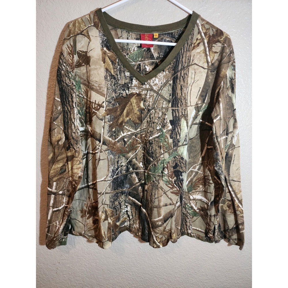 SHE Women's Camoflage Long Sleeve Hunting Shirt Size XXL 2XL